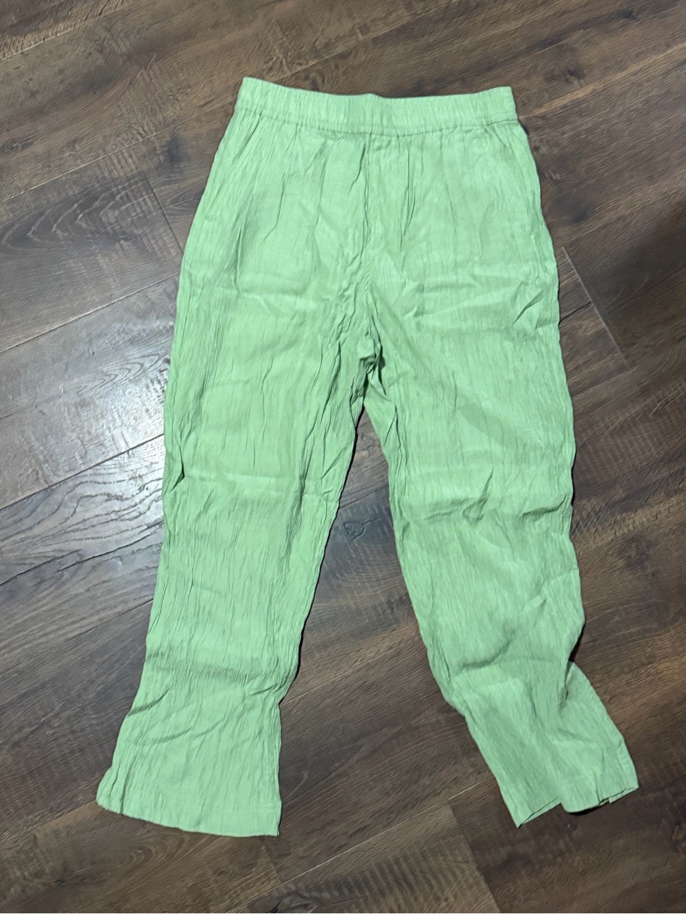 Madewell Mint Green Elastic-Waist Casual Pants